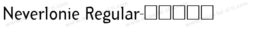 Neverlonie Regular字体转换